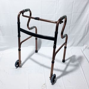 Déambulateur pliant en alliage d'aluminium Guangxin couleur bronze avec roues pour personnes âgées et handicapées, aide à la réadaptation - Product Image 1