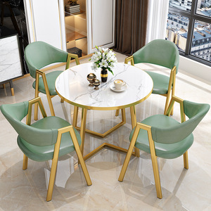 Ensemble Table <span class=keywords><strong>de</strong></span> <span class=keywords><strong>Salle</strong></span> à <span class=keywords><strong>Manger</strong></span> et Chaises Économique et Avantageux, <span class=keywords><strong>4</strong></span> Chaises en Cuir pour Visiteur/Hôtel avec Pieds en Métal - Product Image 6