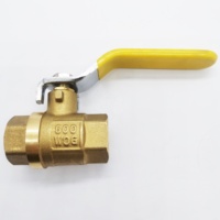 Válvula de Bola de Latón de Paso Completo de 1/2" - 2", Válvula de Latón sin Plomo, Conector Roscado FNPT, Presión Máxima 150 PSI WSP 600 PSI WOG