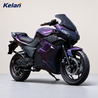 Nouvelle Moto Électrique Sportive V6 2025 de 2000W 72V Personnalisée en Usine, Scooter Électrique de Course à Grande Vitesse avec Batterie au Lithium