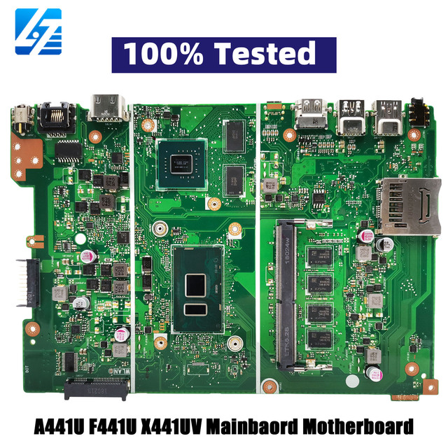 X441UV Laptop Motherboard for ASUS X441U A441U F441U X441UB X441UVK X441UAK X441UAR X441URK X441UBR Mainboard With I3 I5 I7 CPU
