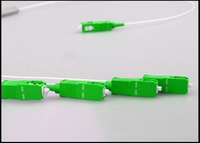 Splitter Serat Optik Desain Baru 1X4 PLC FTTH SC/APC Kompatibel GSM/GPRS Bahan ABS Ringan