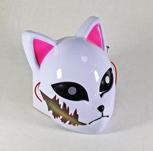 Máscara de gato de Anime, máscara de cara completa de zorro japonés para Halloween, disfraces de Carnaval de Anime, decoraciones de disfraces de Cosplay - Product Image 4
