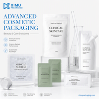 Bolsa de Lámina de Aluminio Pura de Grado Médico Aséptico de 25ml 0.85oz con Impresión Personalizada para Mascarillas Faciales de Ácido Hialurónico OEM