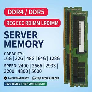 หน่วยความจำเซิร์ฟเวอร์ 8G 16Gb 32Gb 64Gb 128Gb 2133 2400 2666 2933 3200MHz DDR4 REG RECC ECC Ram 2Rx4 สำหรับหน่วยความจำ 32GB ความจุหน่วยความจำ RAM - Product Image 1