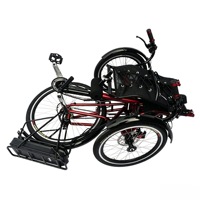 Triciclo reclinable de tres ruedas de 26 pulgadas, bicicleta reclinable plegable con asiento acolchado