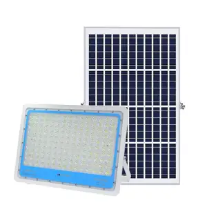 スタジアム太陽電池式RGBリモート100W300W400W600WソーラーLEDフラッドライト (センサー付き)