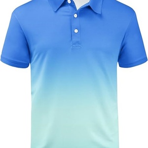 Camiseta Deportiva de Tenis para Hombre, Manga Corta, Absorbente de Humedad, para Golf, con Cuello, Tejido de Punto con Spandex/Poliéster, 180g - Product Image 6