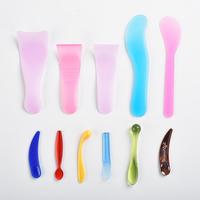 Ramah Lingkungan Kosmetik Spatula Plastik Warna Merah Muda Masker Sendok Krim Wajah Aplikator