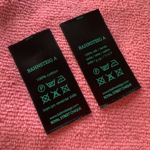 Высококачественная этикетка по уходу за одеждой, индивидуальное название, шелкография, инструкция по стирке - Product Image 6