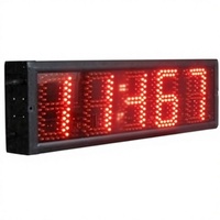 BestLED Horloge de chronométrage de course semi-extérieure double face à 6 chiffres de 5 pouces pour événements sportifs avec télécommande IR Chine Sans garantie