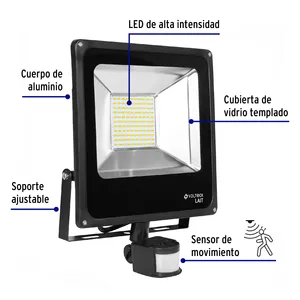 2 unità ad alta intensità 50W LED riflettore con sensore di movimento per l'illuminazione esterna - Product Image 2