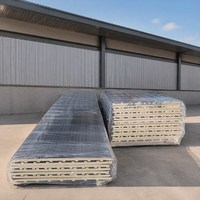 Panneau de toiture sandwich en PU ignifuge de qualité B1, feuille d'aluminium double face pour la construction de entrepôts et de chambres froides
