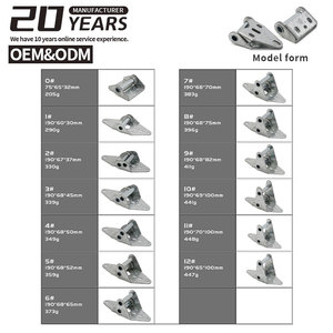 औद्योगिक दरवाजा सामान #0-#12 गैल्वेनाइज्ड स्टील गैरेज दरवाजा हिंज - Product Image 2