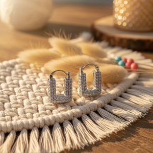 Da donna alla moda stile bohémien Multi-pietra orecchini in lega di alta qualità in ottone gioielli per feste religiose alla moda - Product Image 3