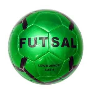 PelotaデフットサルPromotional Size 4 Machine Sewing PVC Leather Low Bounce PrintingロゴFutsalボールサッカー