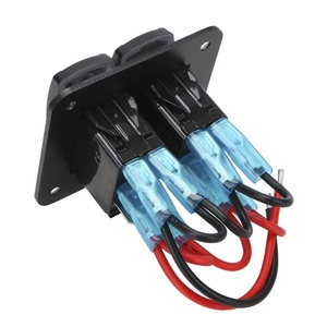 Waterdicht <span class=keywords><strong>12V</strong></span>/24V 2 Bende Schakelpaneel Aluminium Tuimelschakelaar Marine Rocker Paneel Aan-Uit Auto Boot Schakelaars - Product Image 4