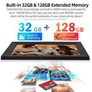Vente flash - Cadre photo numérique Cloud WIFI 10,1 pouces avec écran tactile IPS 1280*800 et mémoire intégrée de 32 Go - Fabricant Frameo - Product Image 5