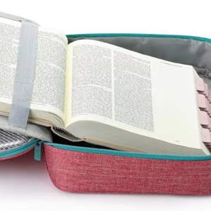 Free sample Book <b>Case</b>, Church Bag, <b>Bible</b> Protective with Pen Slots and Zippered Pocket, Source Factory, Women's Gift - Product Image 3