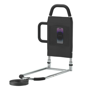Foldable Bedside <b>Grab</b> <b>Bar</b> With Phone Pocket For Elderly And Pregnant Women Support Rail Assistance Aid - Product Image 1