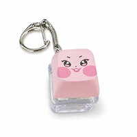 Custom Logo Keyboard Keychain Personalized Plastic Keyboard Keycap Keyring OEM Wholesale Manufacturer