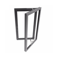 Ventanas y Puertas de Aluminio de Fábrica con Estilo de Apertura Abatible y Persianas, Estructura de Acero Galvanizado para Uso en Hoteles y Residencias