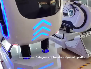 Simulateur de vol en réalité virtuelle à 360 degrés, simulateur de vol en hélicoptère VR 9D, 2 sièges, simulateur de vol VR - Product Image 4