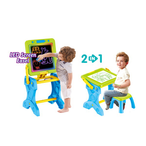 二合一儿童学习桌塑料儿童画板支架 - Product Image 1