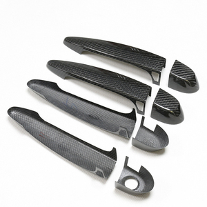 Copertura della maniglia della porta in fibra di carbonio a secco copertura decorativa parti di modifica dell'automobile per BMW 1 <span class=keywords><strong>2</strong></span> 3 4 serie X1 X3 X4 X5 X6 - Product Image 3