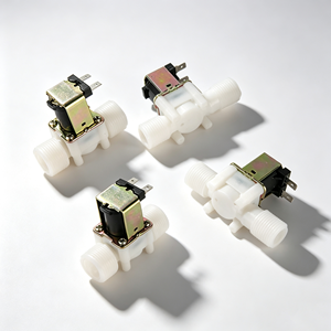 Plastic DC <b>12V</b> AC 220V Normally Closed Electric Magnetic Valve Water Control <b>Switch</b> Solenoid Valve - Product Image 1