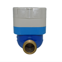Meter Air Prabayar Kartu IC RF DN15 DN20 dengan Katup Otomatis, Layar LCD Digital, IP68, untuk Air Dingin, Pasokan Air Rumah Tangga