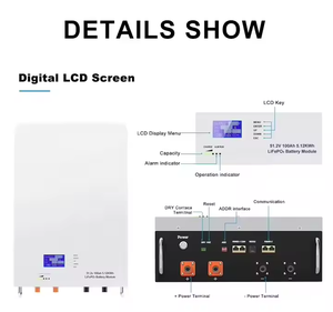แบตเตอรี่ EU Stock Powerwall 10.49kwh 48/51.2v 200Ah 205ah 10KWH แบตเตอรี่โซลาร์อิออน 200Ah แบตเตอรี่ลิเธียม พร้อมล้อเลื่อน TH-51200-W - Product Image 5