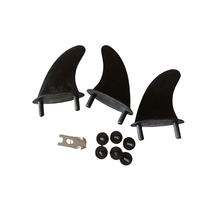 Ailerons souples en plastique de planche de surf de prix usine ailerons de surf noirs