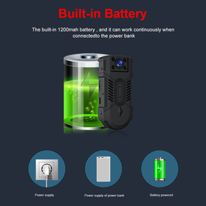 Ikevision Wifi mặc cơ thể mòn máy ảnh 1080P vòng lặp ghi 180 độ quay Ống kính chuyển động báo động máy quay với clip - Product Image 4