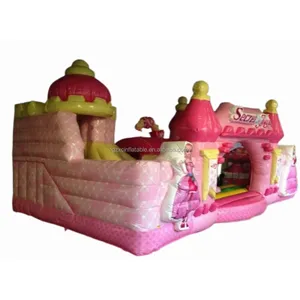 Im Angebot Princess Infla table Castle Slide Aufblasbare Spring burg Outdoor Fairy mit hohem Material