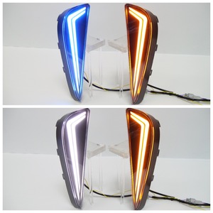 Luces LED de Circulación Diurna de 3 Funciones, Color Ámbar, Azul y Blanco, Luces Intermitentes, Faros Antiniebla para Toyota <span class=keywords><strong>Prius</strong></span> 2019-2023, 2 Piezas, 12 V, Luces LED DRL - Product Image 3