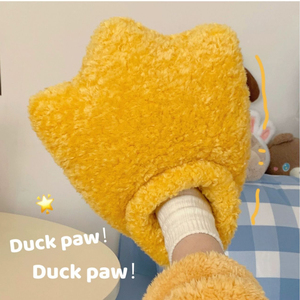 Personnalisé femmes en peluche patte de canard maison pantoufles hiver dessin animé intérieur animal chaud maison pantoufles chaussures Chancletas peluche pantoufle - Product Image 5