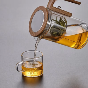 Tasse à thé/<span class=keywords><strong>théière</strong></span> en verre avec filtre à aspiration magnétique, séparation fluide, filtration en un clic, résistante à la chaleur et absorbant les bulles - Product Image 6