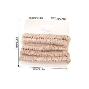 Elastici <span class=keywords><strong>per</strong></span> Capelli Sottili in Raso di Seta di Alta Qualità con Logo Personalizzato, Scrunchie Multiuso <span class=keywords><strong>per</strong></span> <span class=keywords><strong>Donne</strong></span>, Accessori <span class=keywords><strong>per</strong></span> lo Styling e la Cura dei Capelli - Product Image 4