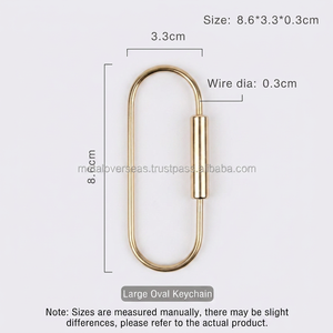 Handmade Solid Brass Key Ring Durable Split Ring Keychain for Car Home Office Keys Travel Accessories and Branding - Product Image 2