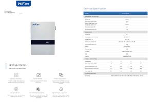 Inversores Solares <span class=keywords><strong>Growatt</strong></span> <span class=keywords><strong>SPF</strong></span> <span class=keywords><strong>3000</strong></span>-5000ES Fuera de Red + Sistema de Energía Solar con Batería LiFePO4 de 10kWh Montada en Pared IP65 - Product Image 2