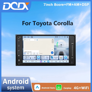 Pantalla de Radio para Automóvil de 7 Pulgadas para Toyota Corolla, con CarPlay Inalámbrico y Android Auto, Navegación GPS, DSP, WiFi, BT, Estéreo Multimedia para Automóvil - Product Image 1
