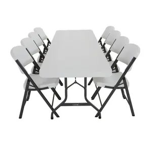 Tables pliantes en plastique extérieures de 6ft/8ft pour des événements