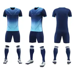 Uniformes deportivos personalizados para niños, kit de fútbol, trajes de fútbol, Conjunto de camiseta de club de fútbol negro y verde, ropa de fútbol, camiseta de fútbol para hombres