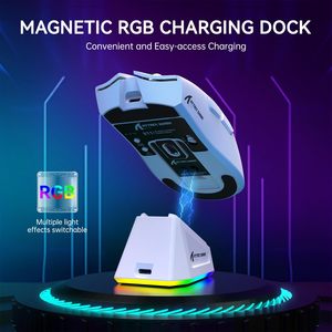 Tấn Công Cá Mập X11 Trắng Không Dây RGB Chuột Chơi Game Trọng Lượng Nhẹ 22K DPI Paw3311 Cảm Biến Quang Học Hoài Chuyển 5 Lập Trình Nút - Product Image 4