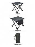 Chaises de camping modernes pour jardin avec tissu Oxford et métal ferme pour une relaxation confortable en extérieur