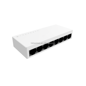 สวิตช์เครือข่ายขนาดเล็กแบบ 8 พอร์ต Gigabit  ตัวเรือนพลาสติก สำหรับการถ่ายโอนข้อมูลความเร็วสูง ฮับเครือข่าย พอร์ต Gigabit RJ45 - Product Image 3