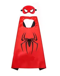 Costume da supereroe mantello con maschere e bracciali giochi per interni ed esterni per bambini