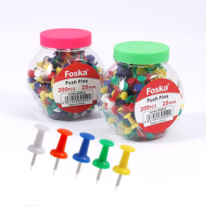 Foska Văn Phòng Nhà Cung Cấp Mạnh Mẽ Giữ Thumbtacks Chống Trượt Không Đau Tường Loại Bỏ Tái Sử Dụng Đẩy Pins Với Không-Đánh Dấu Lời Khuyên - Product Image 1