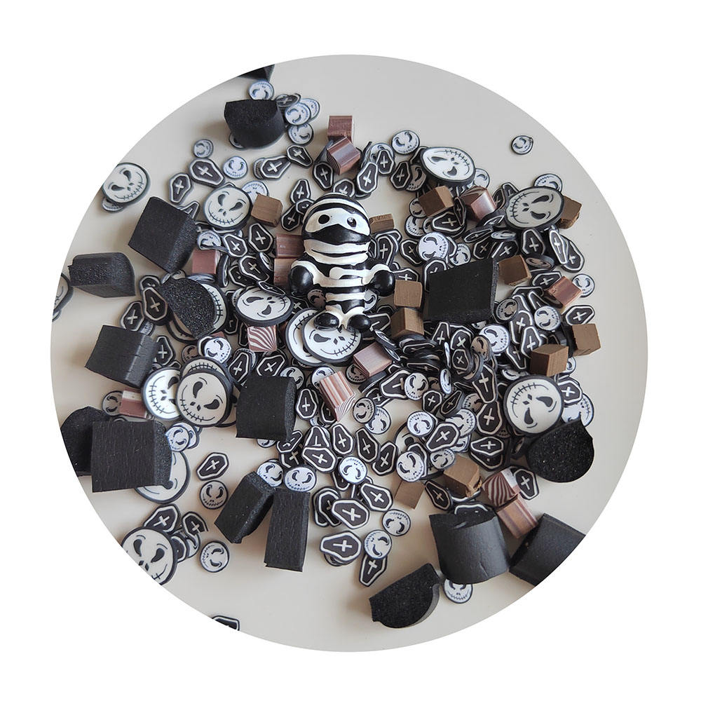 Buttons Galore Sprinkletz Craft Embellishments - 3 Pack Tiny Polymer Clay Shapes In Sugar & Spice